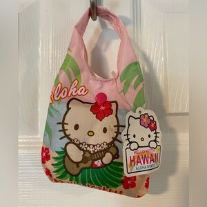 NWT Sanrio Hello Kitty Hawaii Aloha Reusable Bag Tote Grocery Bag Baggu